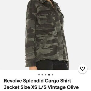 Splendid Camo Cargo Shirt Jacket – XS